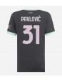 AC Milan Strahinja Pavlovic #31 Ausweichtrikot für Frauen 2024-25 Kurzarm